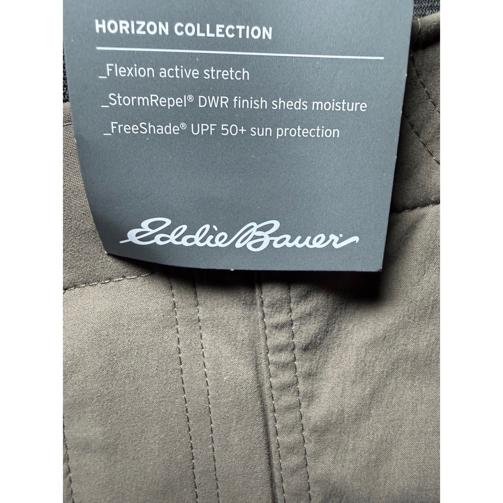 Eddie Bauer Bermuda High Rise Hiking Shorts Women Size 2P Brown NWT - Picture 7 of 9